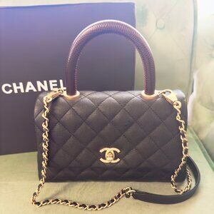 Chanel Coco bag, lizard skin